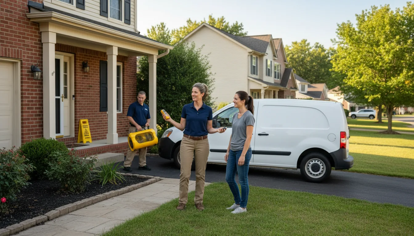 Residential water damage restoration in Beloit, KS
